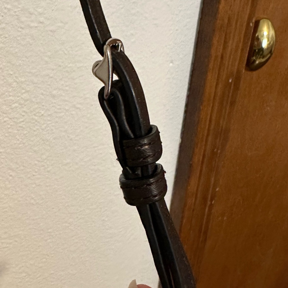 Coach Signature NS Brown Coated Canvas Swingpack Crossbody Bag - Picture 8 of 10